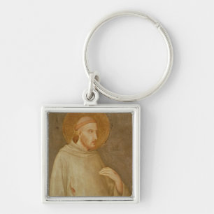 St Francis Fyrkantig Silverfärgad Nyckelring