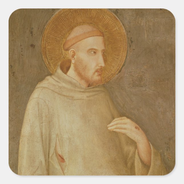 St. Francis Fyrkantigt Klistermärke (Framsida)