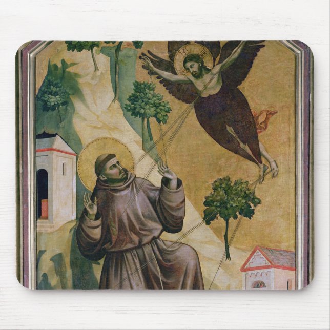 St Francis häleri stigmatana, c.1295-1300 Musmatta (Framsidan)