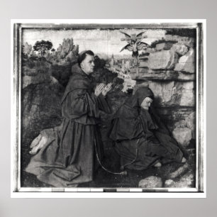 St Francis häleri stigmatana, c.1427 Poster