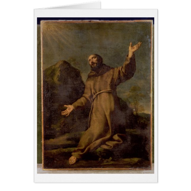 St Francis häleri stigmatana Hälsningskort (Framsidan)