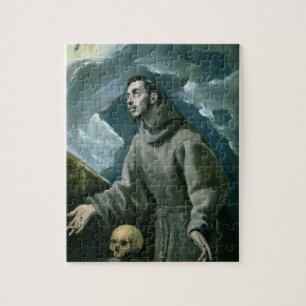 St Francis häleri stigmatana (olja på kanfas) Pussel