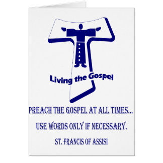 St Francis Hälsningskort
