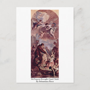 St.Francis har fött ett dött barn av Sebastiano Ri Vykort