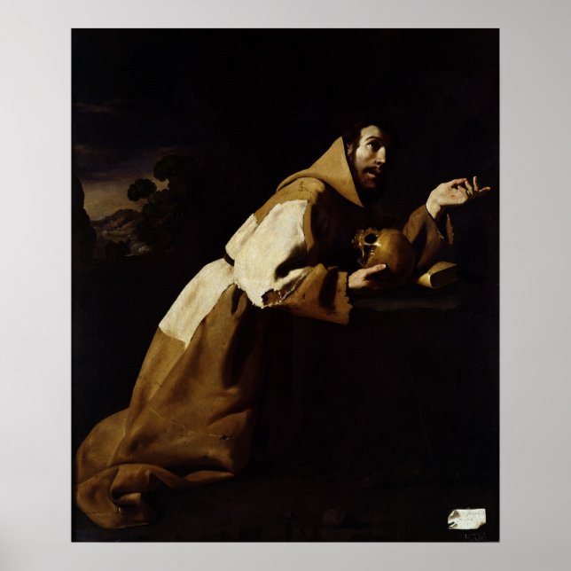 St. Francis i Meditation, 1639 Poster (Framsidan)