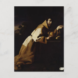 St. Francis i Meditation, 1639 Vykort