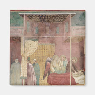 St Francis kurerar den sårada manen från Lerida Magnet