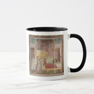 St Francis kurerar den sårada manen från Lerida Mugg