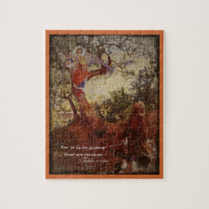 St Francis med en gel Pussel