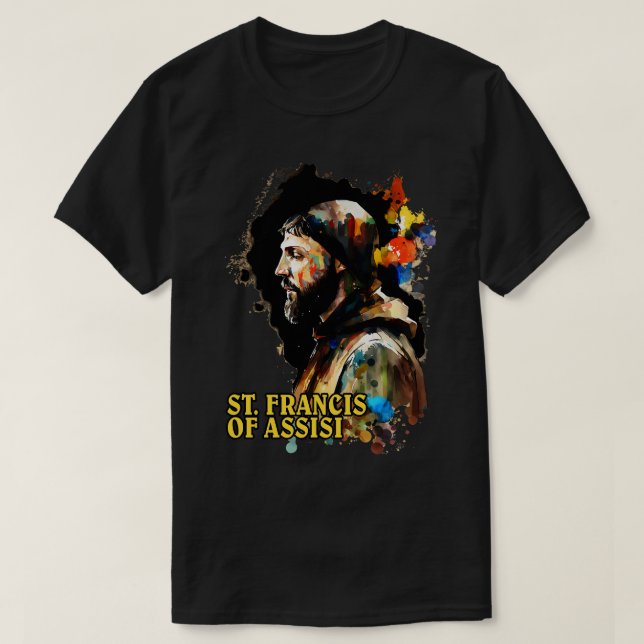 St Francis of Assisi 1 T Shirt (Design framsida)