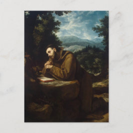 St. Francis of Assisi, älskare of animal Vykort