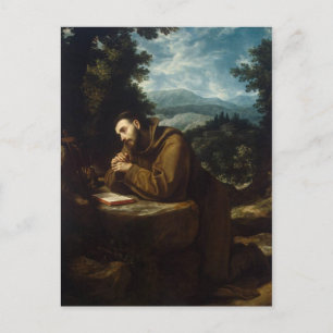 St. Francis of Assisi, älskare of animal Vykort