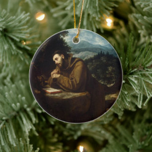 St. Francis of Assisi av Cigoli Julgransprydnad Keramik