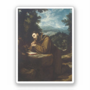 St. Francis of Assisi av Cigoli Klistermärken