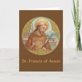 St. Francis of Assisi (BK 002) Blank Hälsning Kort