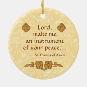 St. Francis of Assisi (BK 002) Julgransprydnad Keramik