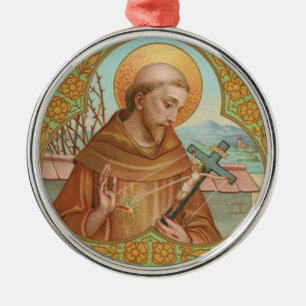St. Francis of Assisi (BK 002) Julgransprydnad Metall