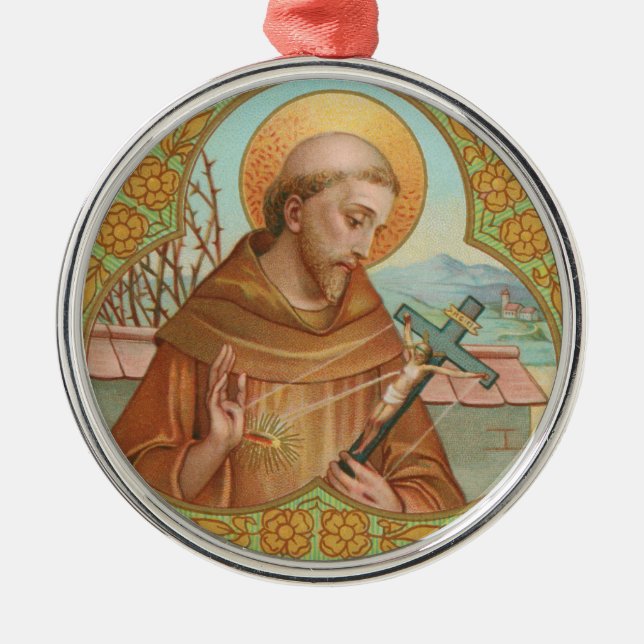 St. Francis of Assisi (BK 002) Julgransprydnad Metall (Framsidan)