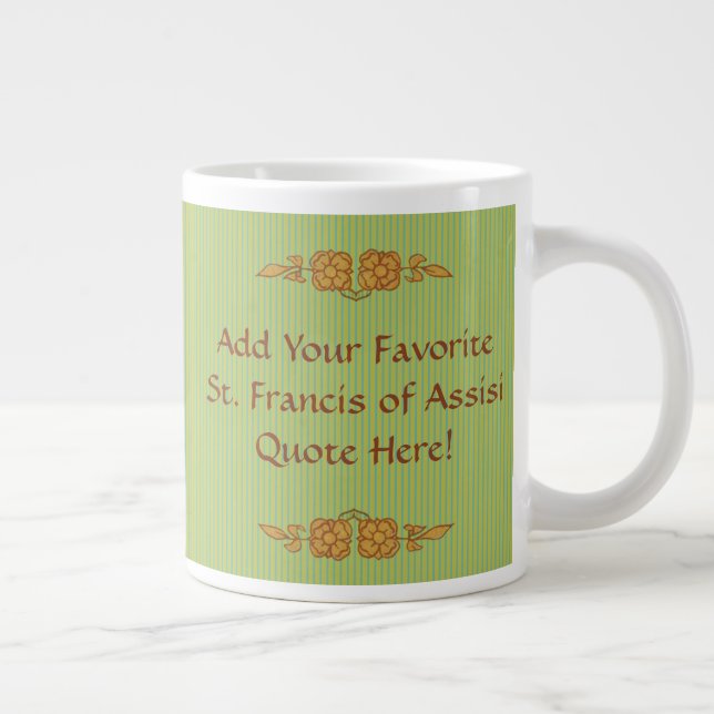St. Francis of Assisi (BK 002) Jumbo Mugg (Höger)