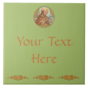 St. Francis of Assisi (BK 002) Kakelplatta