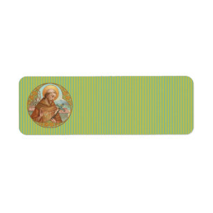 St. Francis of Assisi (BK 002) Returadress Etikett