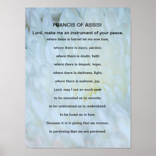 St Francis of Assisi-bön Poster