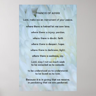 St Francis of Assisi-bön Poster