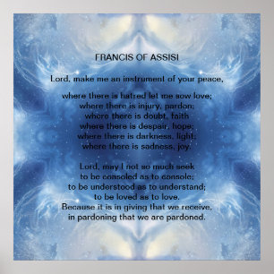St Francis of Assisi-bön Poster