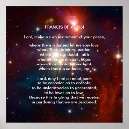 St Francis of Assisi-bön Poster