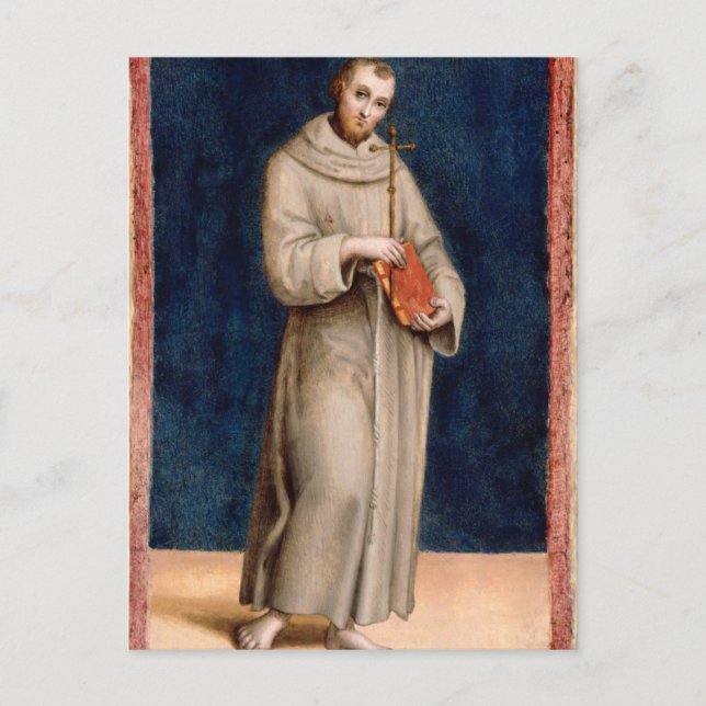 St. Francis of Assisi by Raphael Postcard Vykort (Framsida)