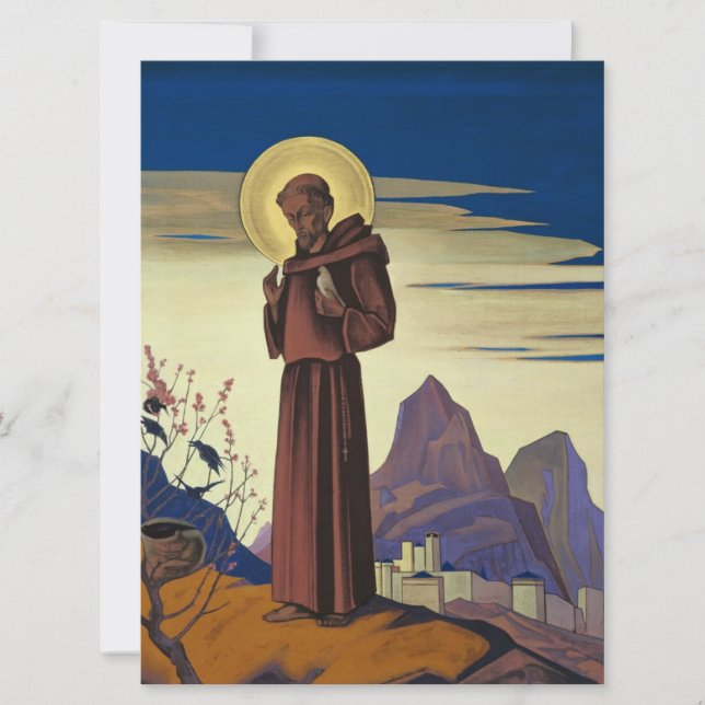St. Francis of Assisi (Christian Saint) Kort (Framsida)
