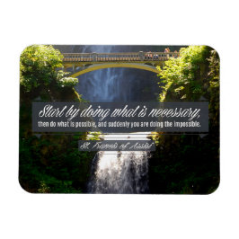 St Francis of Assisi inspirational Quote "Doing" Magnet