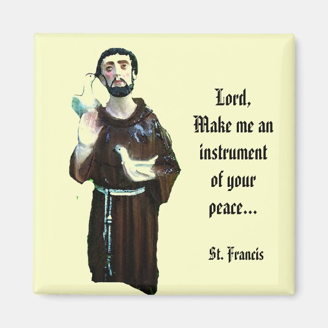 St. Francis of Assisi Magnet (Framsidan)