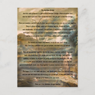 St. Francis of Assisi och regnbågsbron Vykort