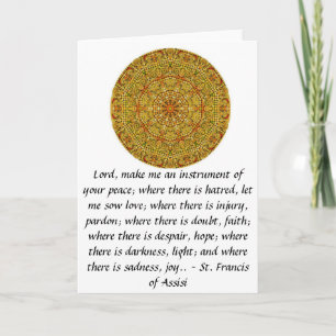 St. Francis of Assisi om FAITH Kort