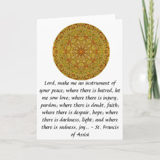 St. Francis of Assisi om FAITH Kort