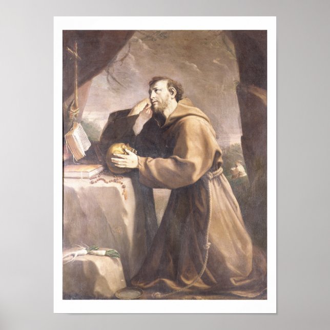 St. Francis of Assisi på Prayer Poster (Framsidan)