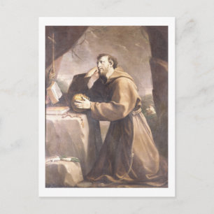 St. Francis of Assisi på Prayer Vykort