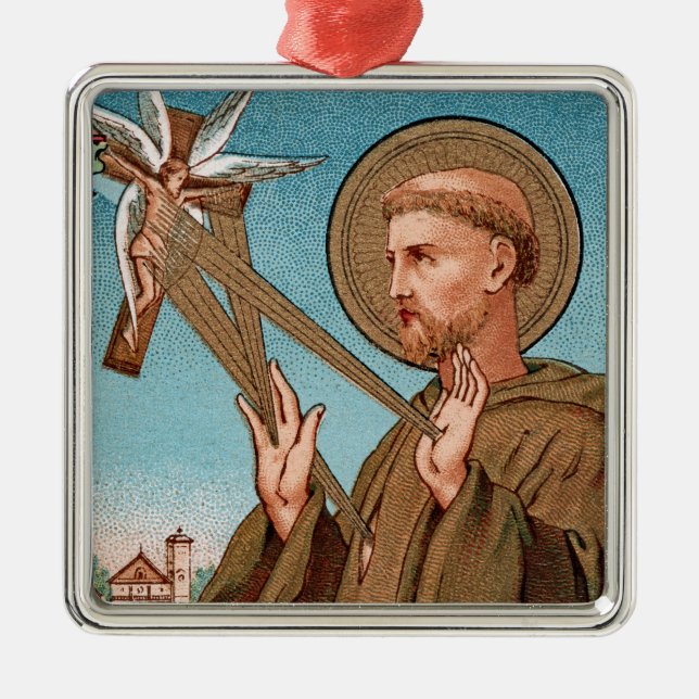 St. Francis of Assisi, Pater Seraphicus (SAU 040) Julgransprydnad Metall (Framsidan)