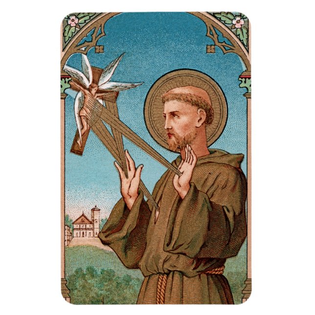 St. Francis of Assisi, Pater Seraphicus (SAU 040) Magnet (Vertikal)