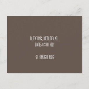 St. Francis of Assisi Postcard Vykort