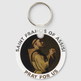 St. Francis of Assisi Pray for Us Nyckelring