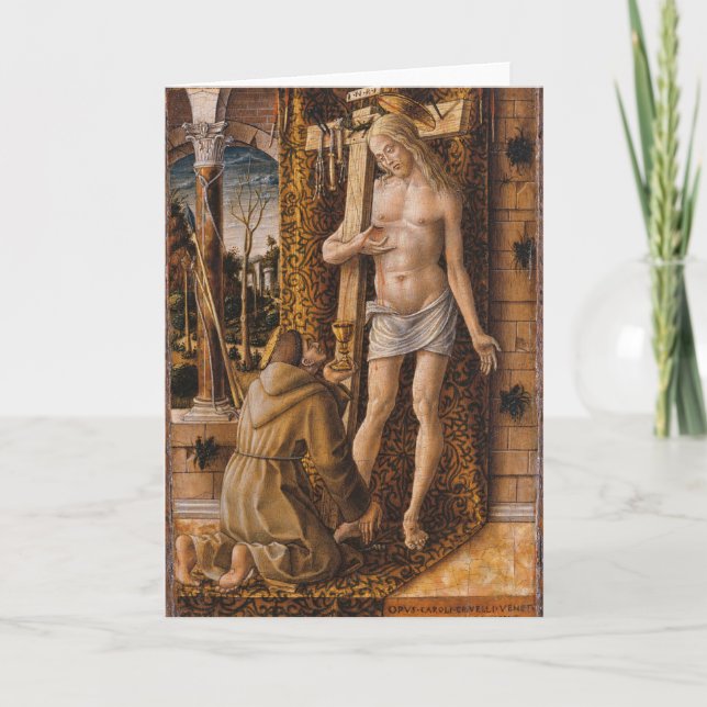 St. Francis of Assisi Prayer Kristus Kort (Framsida)