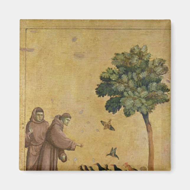 St. Francis of Assisi predikar för fåglar Magnet (Framsidan)