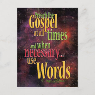 St. Francis of Assisi Quote Vykort