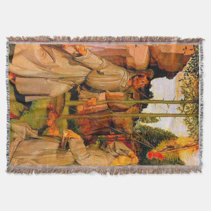 St Francis of Assisi tar emot Stigmata från Jesus Filt