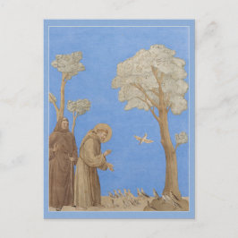 St. Francis predikar för fåglarna Postcard C0582 Vykort