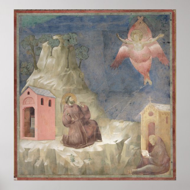 St. Francis Receiving the Stigmata, 1297-99 Poster (Framsidan)