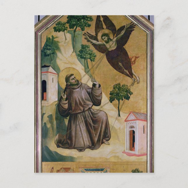 St. Francis Receiving the Stigmata, c.1295-1300 Vykort (Framsida)