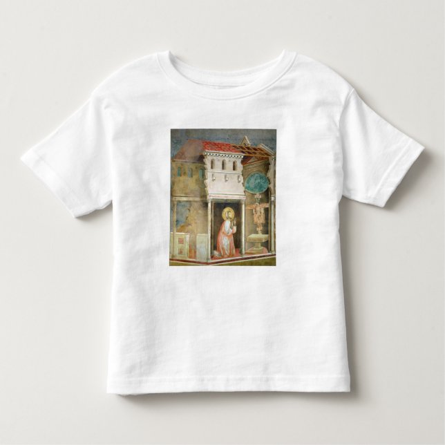 St Francis som ber i kyrkan av San T-shirt (Framsida)